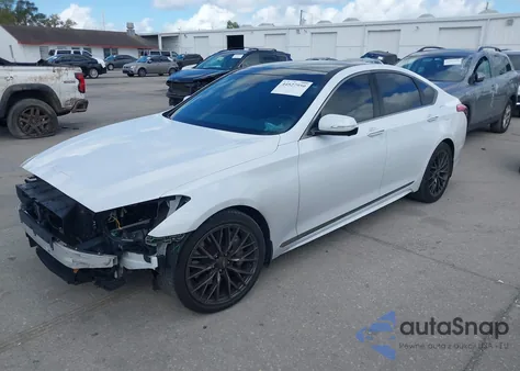2019 Genesis G80 3.8 z USA, uszkodzony, nr VIN KMHGN4JE7KU291928